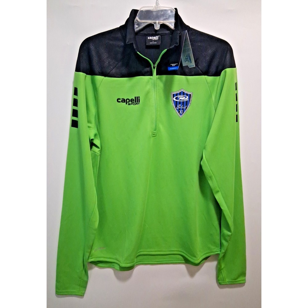* NWT * Capelli Sport Tribeca Mens L Large Running Training Jacket 1/4 Zip